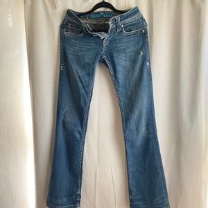 Boot cut jeans denim